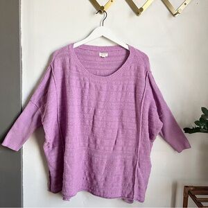 Pilcro Oversized Tunic Sweater in Lavender